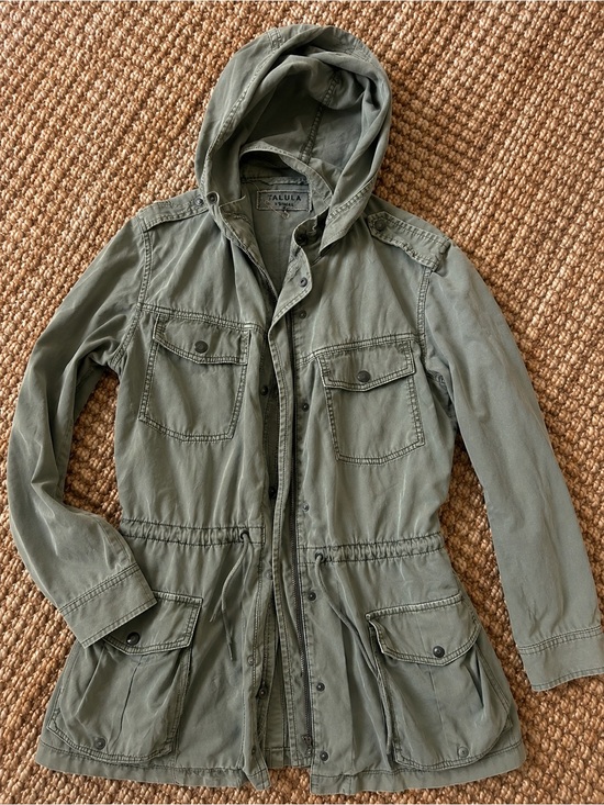 Talula Jackets & Blazers - $160 Talula Hooded Utility Jacket in Olive